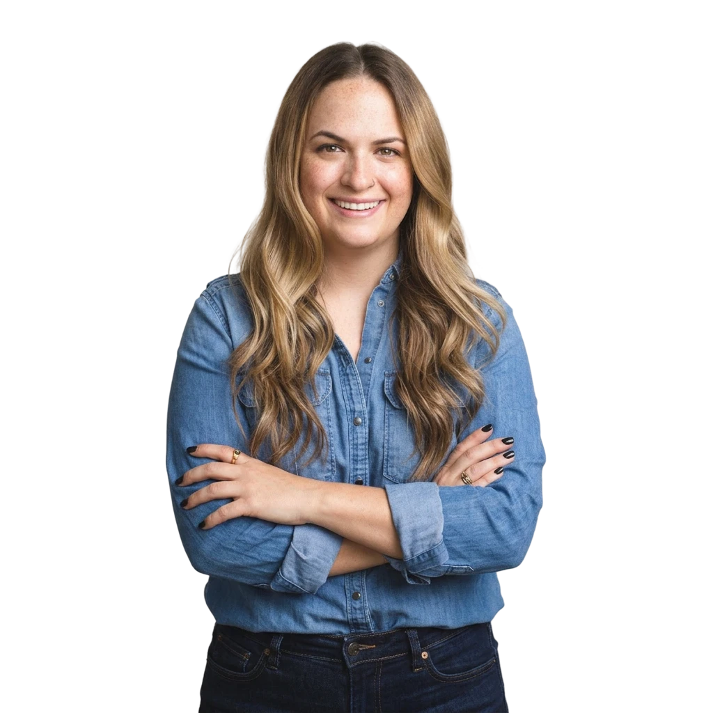 Smiling Shopify expert with her arms crossed